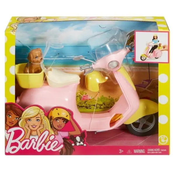 Barbie Vespa Με Σκυλάκι